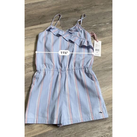Vineyard Vines Girls Firework Seersucker Romper Size XS - Picture 7 of 9